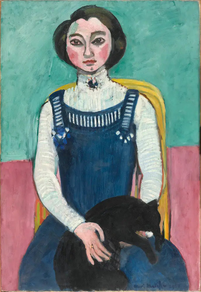 Margerytka z czarnym kotem - Henri Matisse