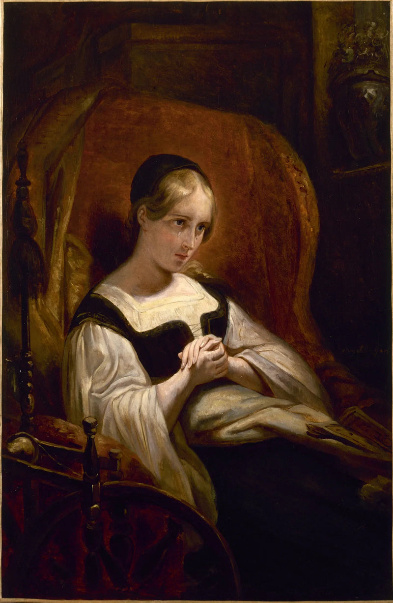 Marguerite przy kołowrotku - Ary Scheffer