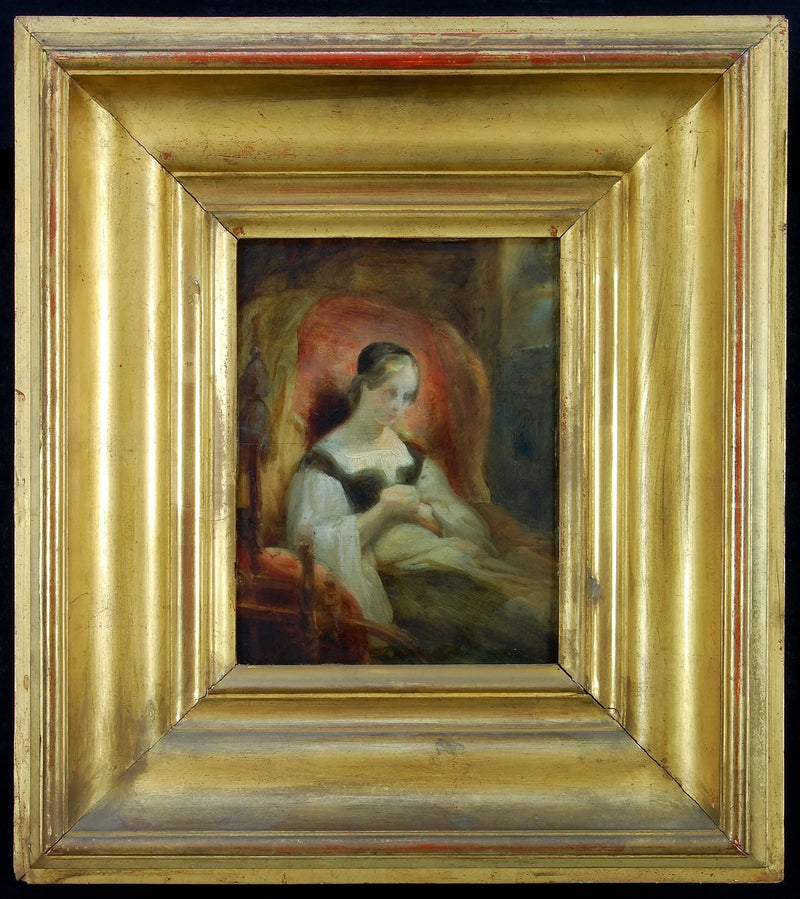 Marguerite przy kołowrotku (Goethe, Faust 1, 15) - Ary Scheffer