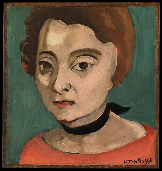 Marguerite avec ruban de velours noir - Henri Matisse image 1 copie de tableau peinte à la main
