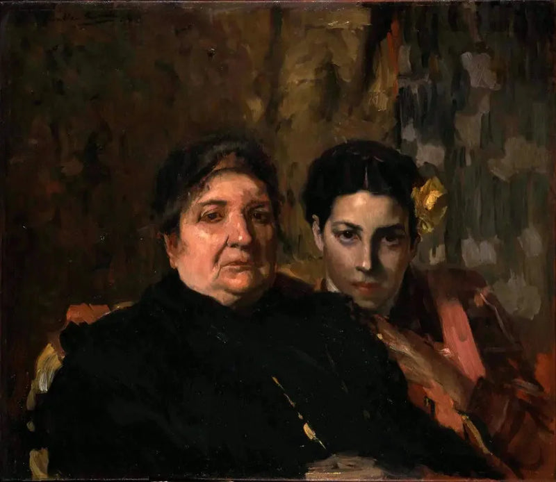 Maria i jej babcia - Joaquín Sorolla