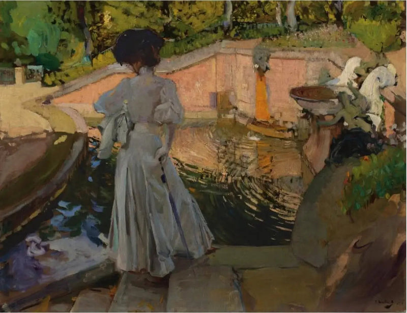 Maria patrzy na ryby. Ferma - Joaquín Sorolla