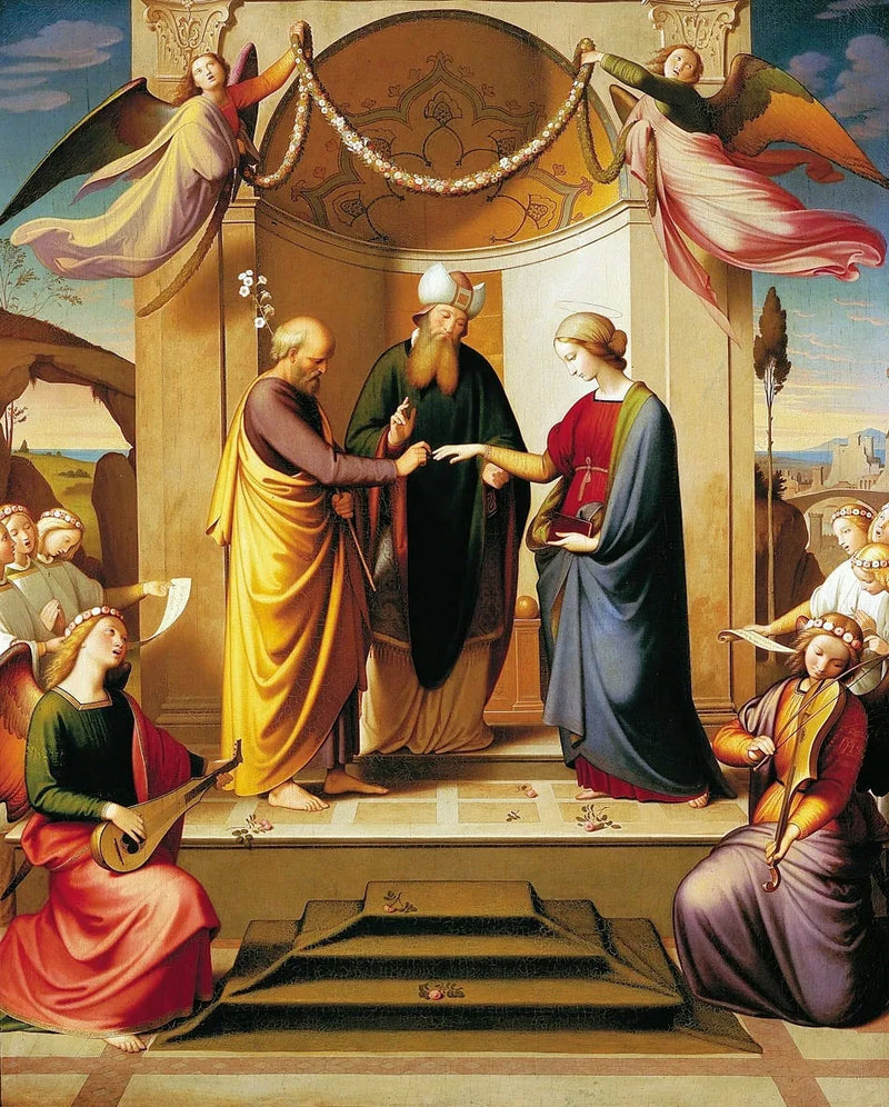 Zaślubiny Najświętszej Maryi Panny (Sposalizio). - Johann Friedrich Overbeck