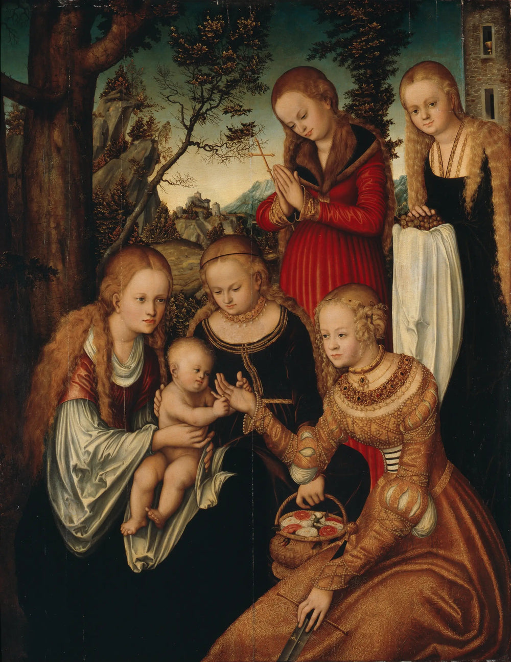 Mariage de Sainte Catherine - Lucas Cranach the Elder - Alpha Reproduction