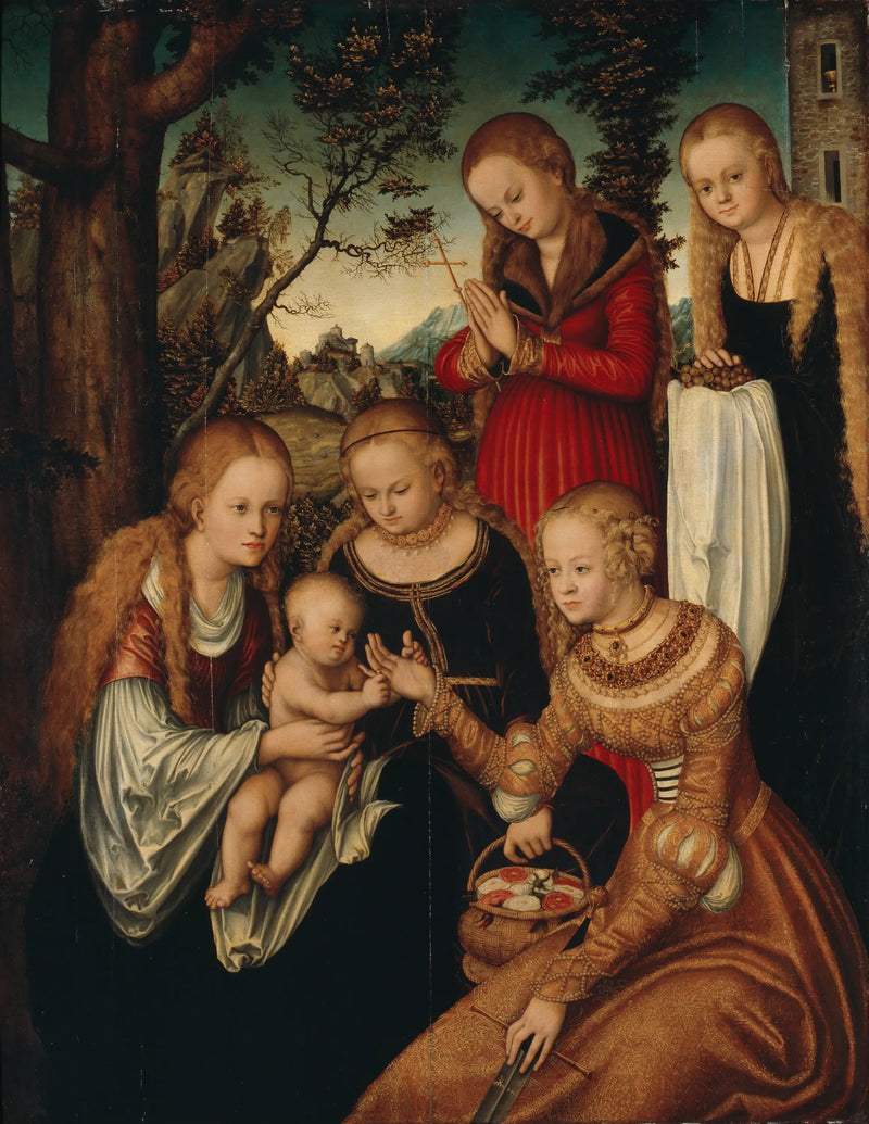 Ślub Świętej Katarzyny - Lucas Cranach Starszy
