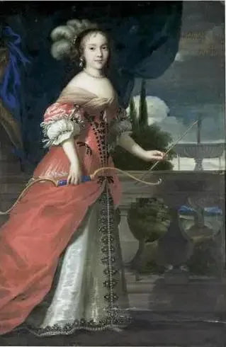 Marie Anne Mancini jako łowczyni - Juste d'Egmont