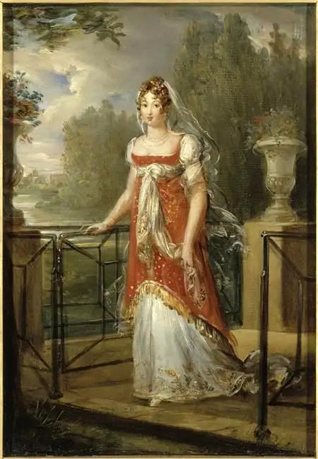 Marie-Annunciade-Karolina Bonaparte, królowa Neapolu, w zamku w Neuilly (1782-1839) - François Gérard