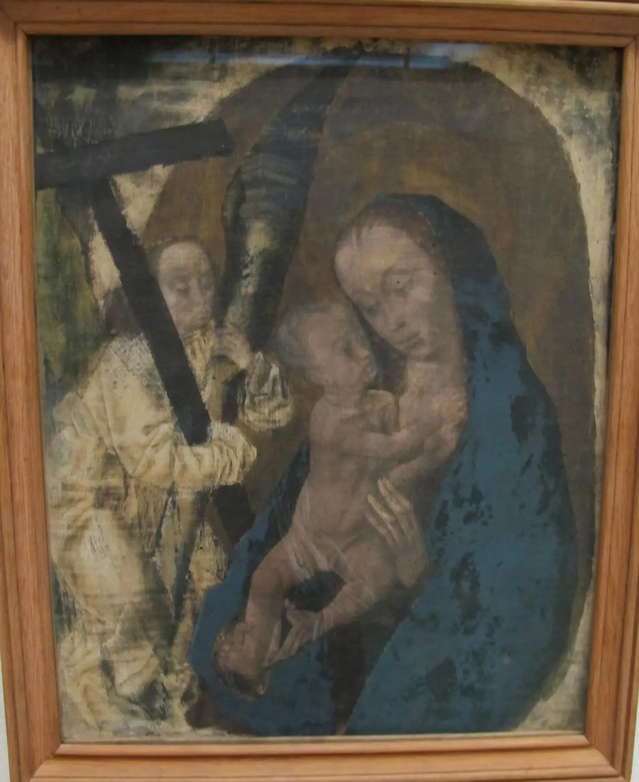 Maria z Dzieckiem i aniołem - Hugo van der Goes