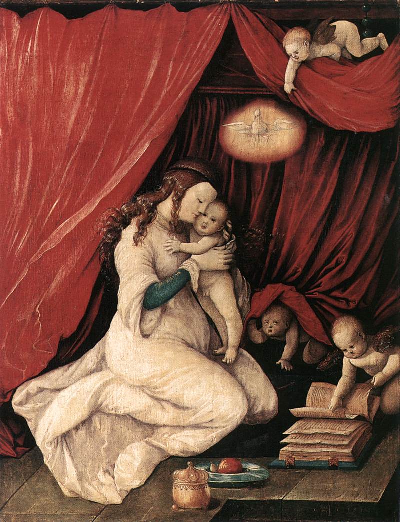 Maria z Dzieciątkiem Jezus w pokoju - Hans Baldung Grien