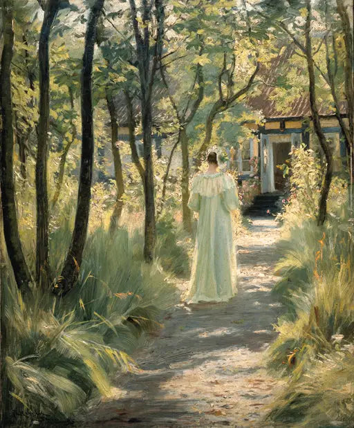 Maria w ogrodzie - Peder Severin Krøyer