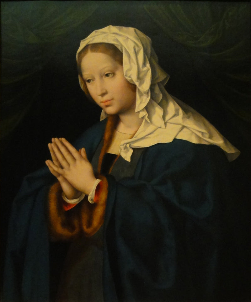 Maria w modlitwie - Joos van Cleve