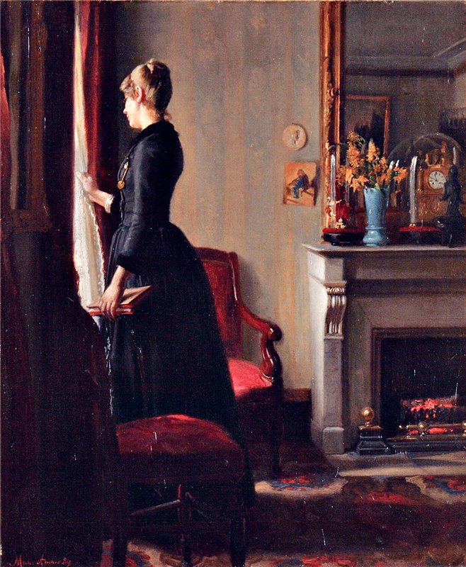 Marie Krøyer à Paris - Michael Peter Ancher image 1 reproduction d’œuvre d’art à l’huile