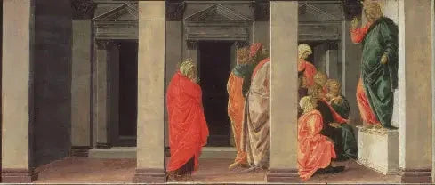Święta Maria Magdalena słuchająca kazania Chrystusa - Sandro Botticelli