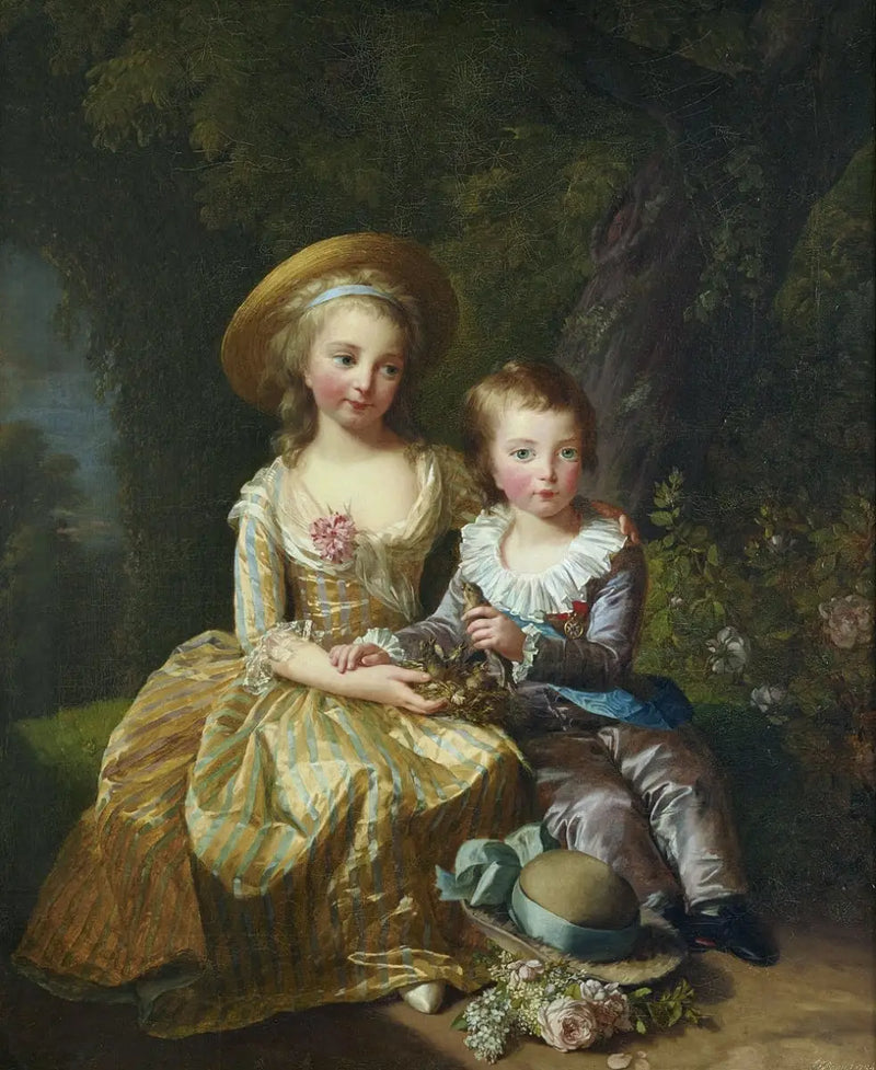 Marie-Thérèse i jej brat, Delfin - Élisabeth Vigée Le Brun