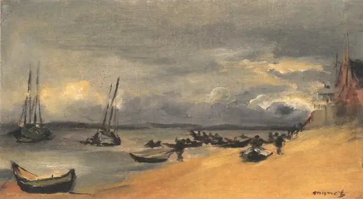 Marine, Arcachon, burza - Édouard Manet