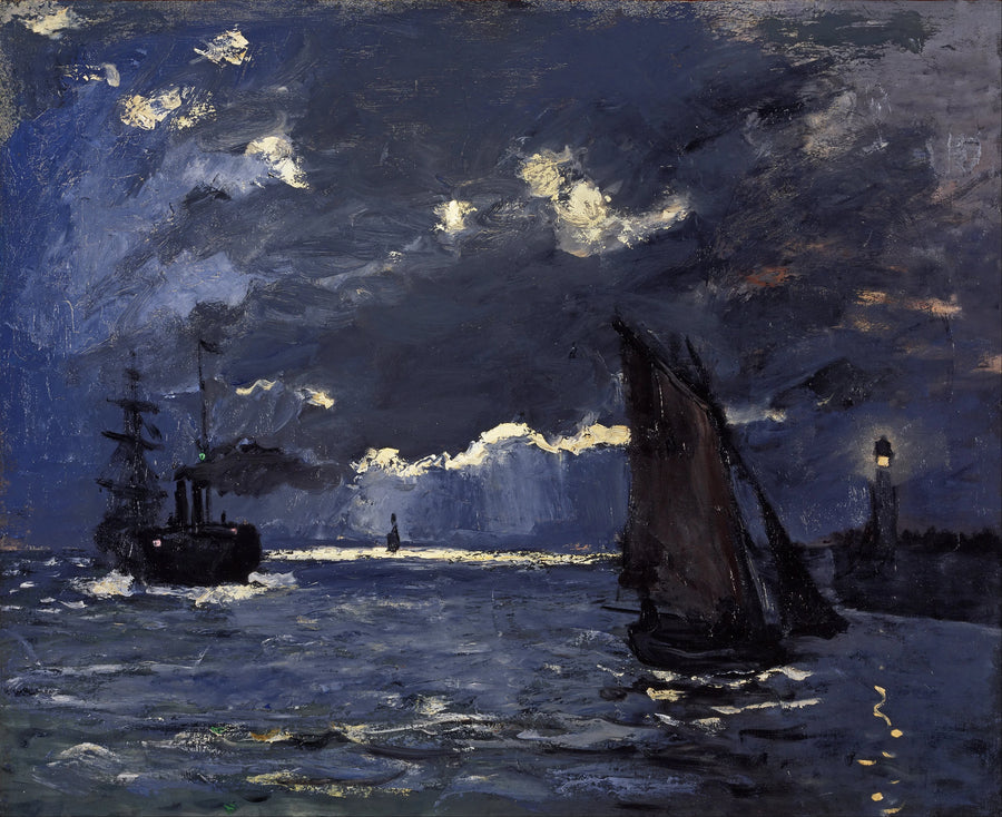 Marynarka wojenna, efekt nocy W71 - Claude Monet