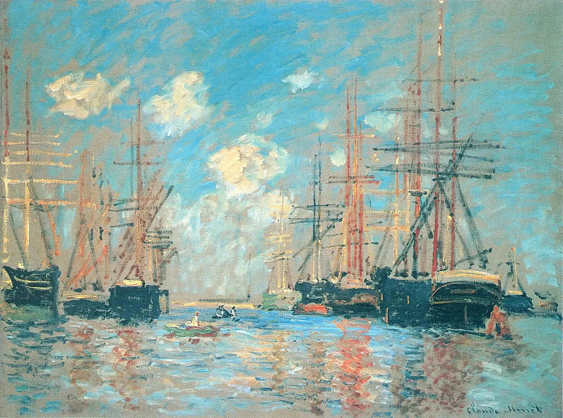 Marine, port w Amsterdamie W298 - Claude Monet