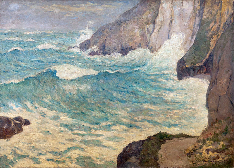 Morska podczas burzliwego czasu - Maxime Maufra