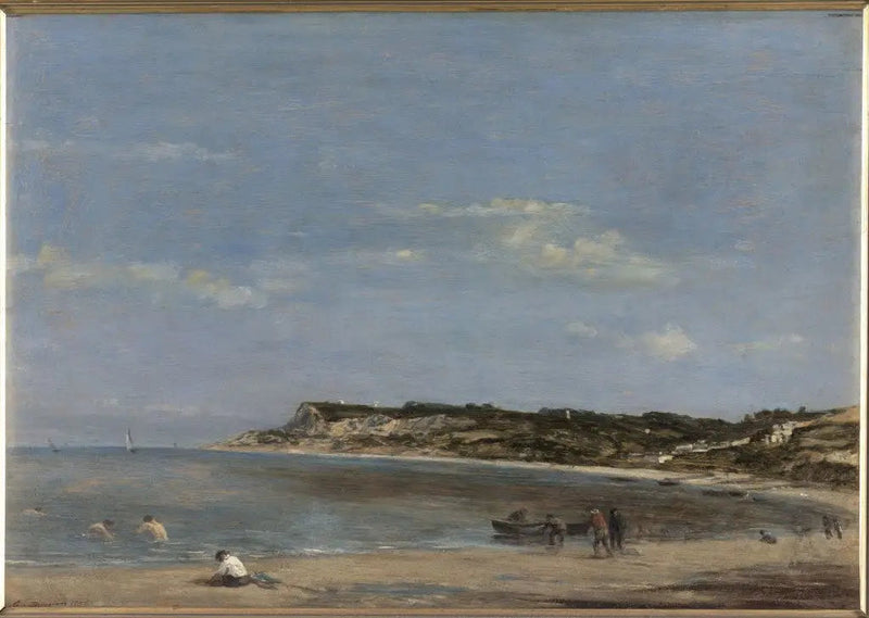 Morze, normandzkie wybrzeże - Eugène Boudin