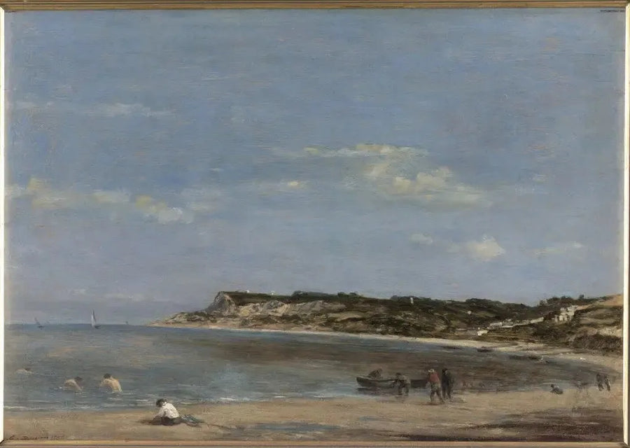 Morze, normandzkie wybrzeże - Eugène Boudin