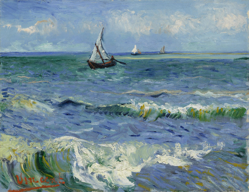 Morski krajobraz w pobliżu Saintes-Maries-de-la-Mer - Vincent van Gogh