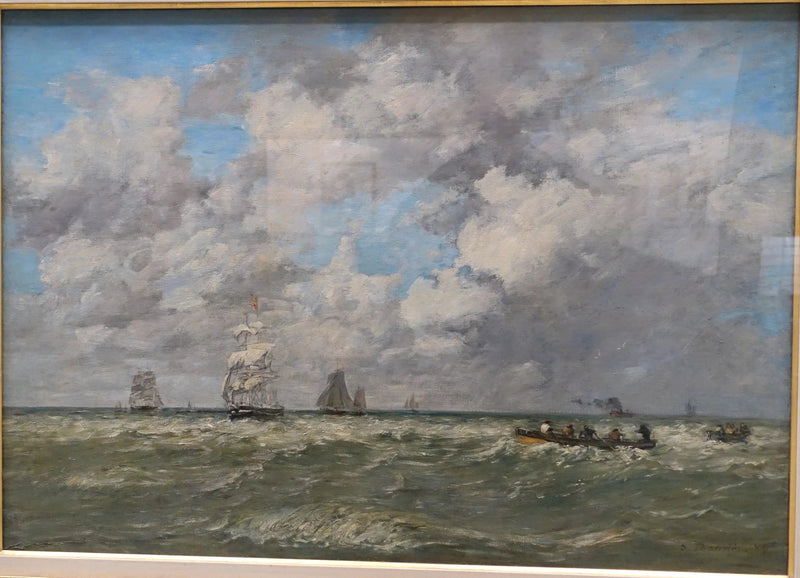 Marynarki, lamaniarze - Eugène Boudin