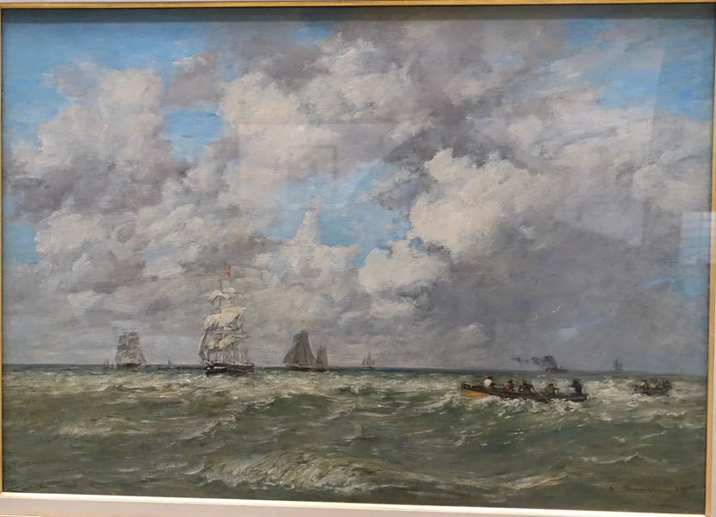 Marynarki, lamaniarze - Eugène Boudin