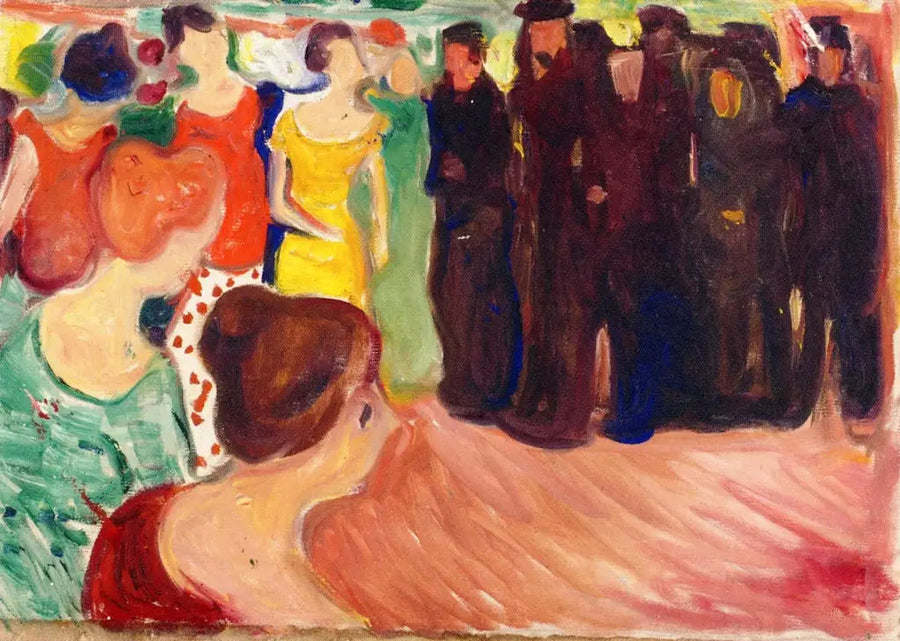 Marynarze w porcie - Edvard Munch