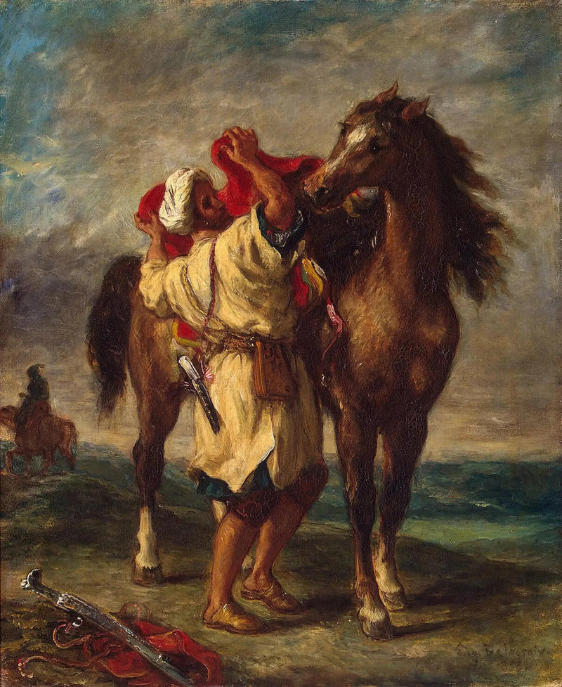 Marokańczyk sprzedający swojego konia - Eugène Delacroix