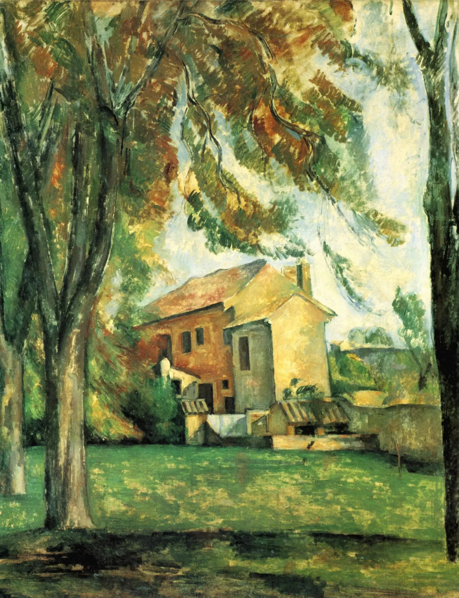Kasztanowce i farma w Jas de Bouffan - Paul Cézanne