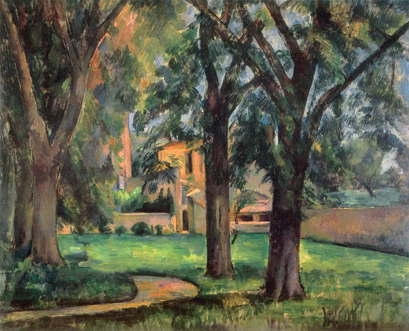 Kasztanowce i farma Jas de Bouffan - Paul Cézanne