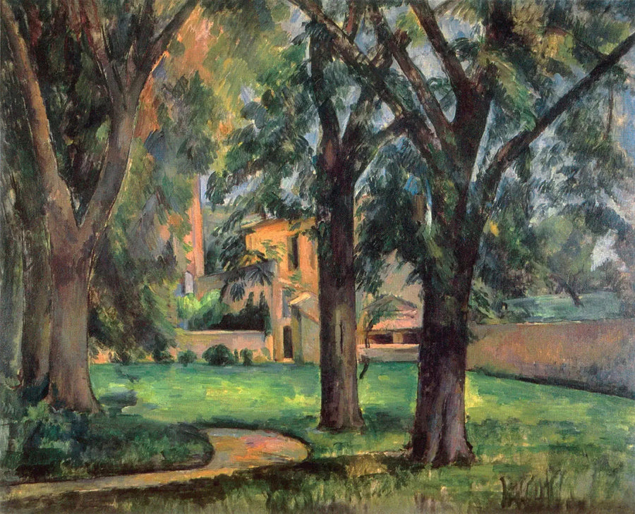 Kasztanowce i farma Jas de Bouffan - Paul Cézanne