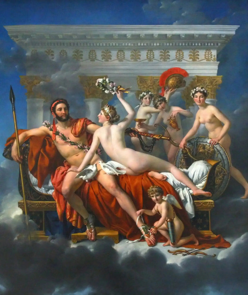 Mars rozbrojony przez Wenus - Jacques-Louis David