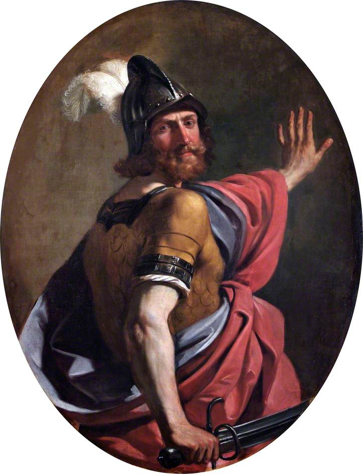 Mars jako wojownik - Guercino