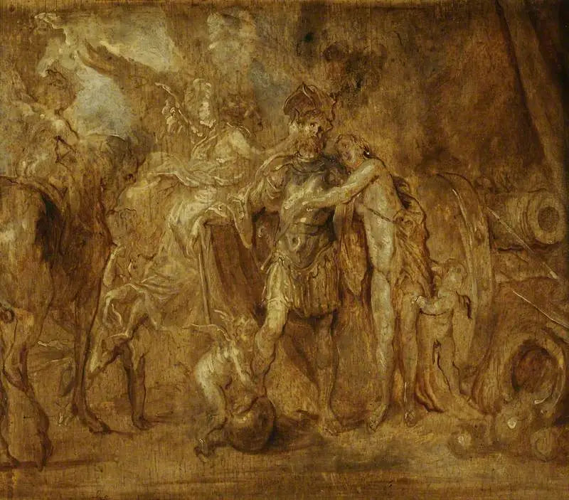 Mars wyrusza do wojny - Antoine van Dyck
