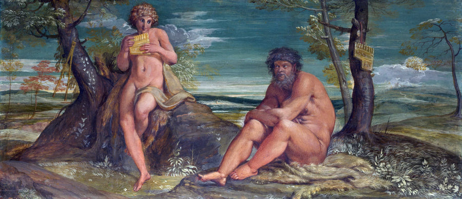 Marsjasz i Olimp - Annibale Carracci