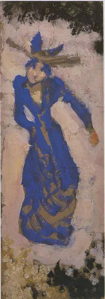 Marthe Mellot w niebieskim - Édouard Vuillard