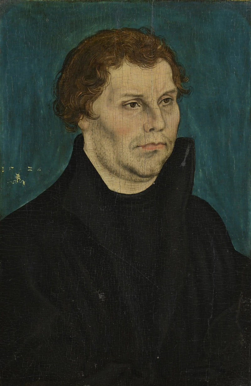 Martin Luther, do połowy ciała, zwrócony w prawo - Lucas Cranach Starszy