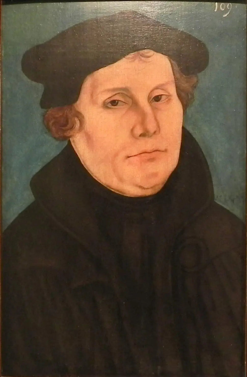 Martin Luther, w popiersiu, zwrócony w prawo - Lucas Cranach Starszy