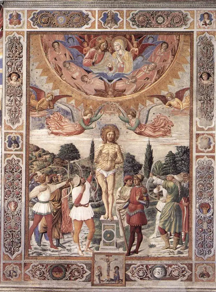 Męczeństwo świętego Sebastiana - Benozzo Gozzoli