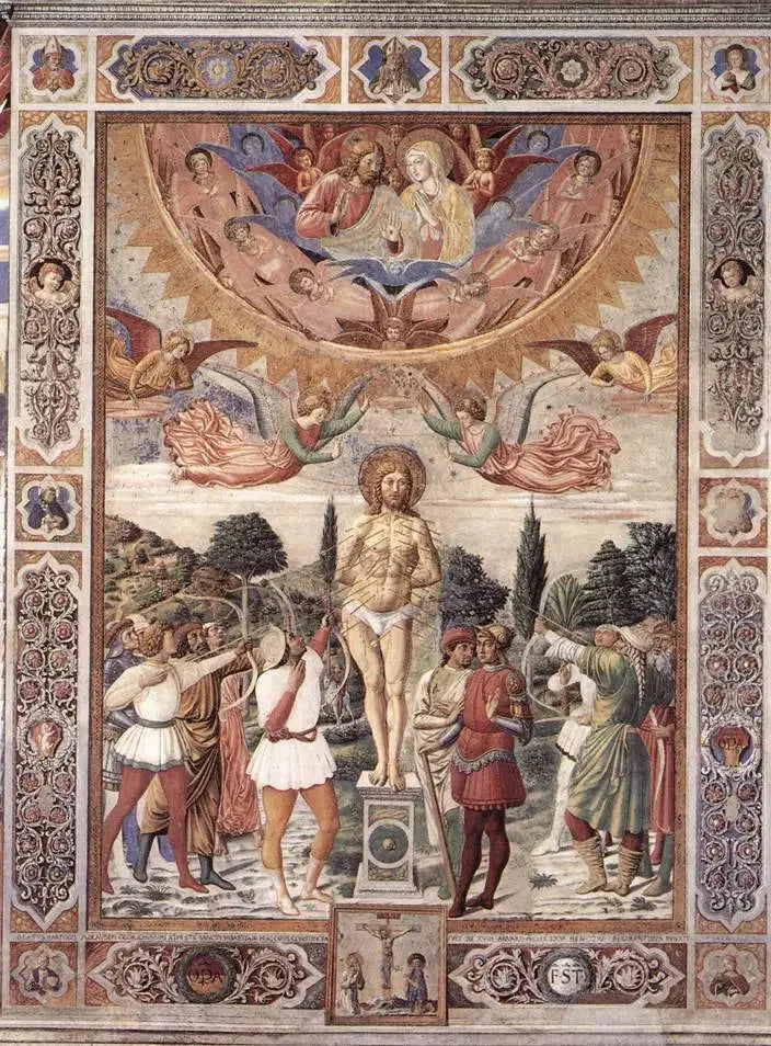 Męczeństwo świętego Sebastiana - Benozzo Gozzoli