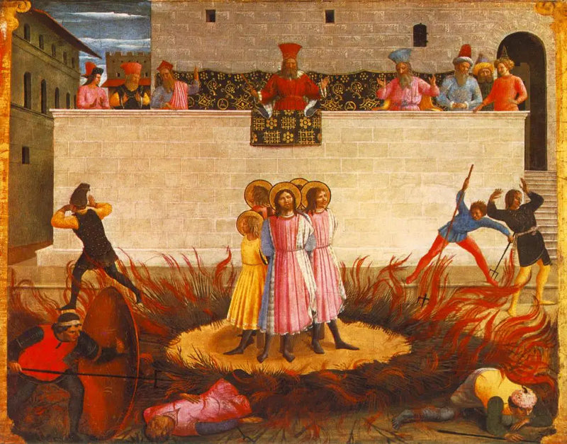 Męczeństwo świętych Cezarego i Damiana - Fra Angelico