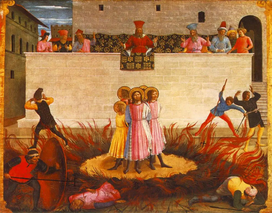 Męczeństwo świętych Cezarego i Damiana - Fra Angelico