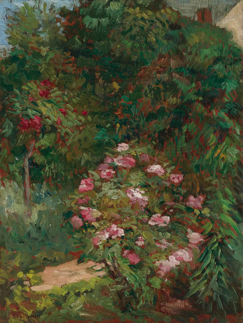 Kwiatowy masyw, ogród Petit Gennevilliers - Gustave Caillebotte