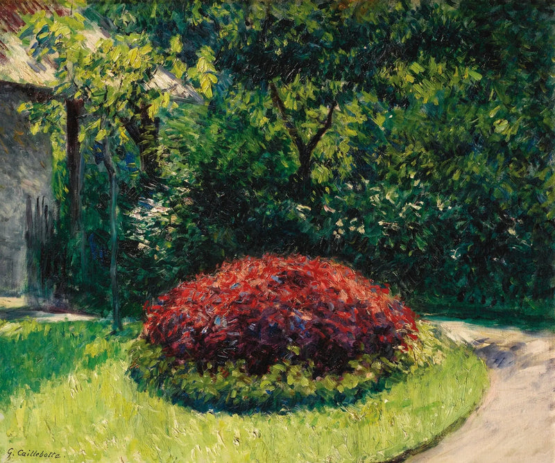 Kwiatowy masyw, ogród Petit Gennevilliers - Gustave Caillebotte