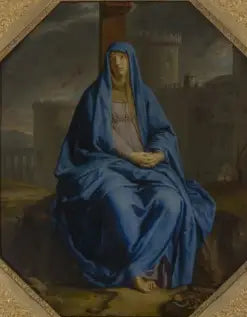 Mater Dolorosa u podstawy Krzyża - Philippe de Champaigne