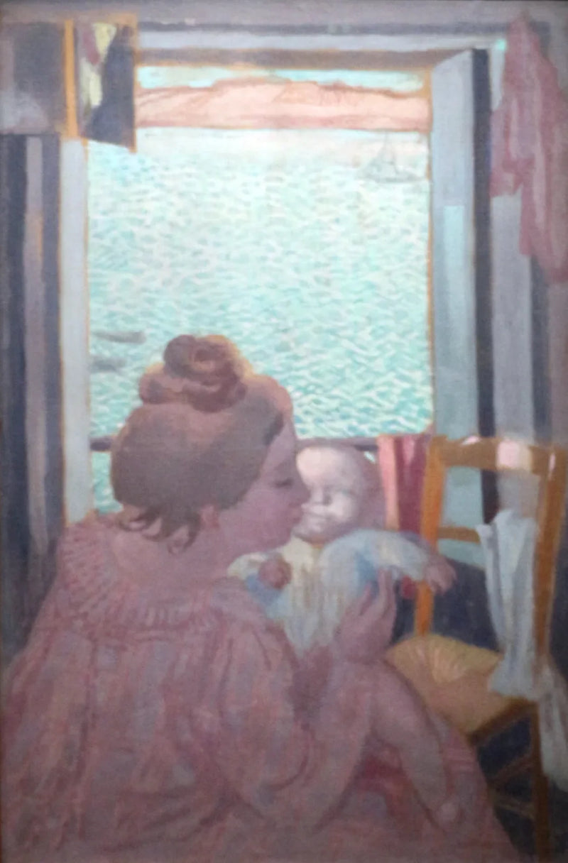 macierzyństwo przy oknie - Maurice Denis