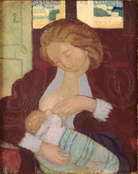 Maternité z mankietami z koronki - Maurice Denis