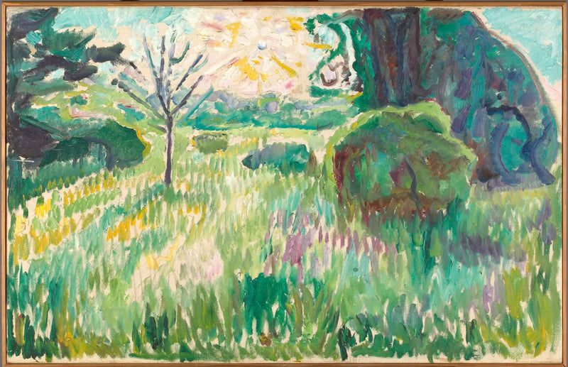 Poranek w ogrodzie - Edvard Munch