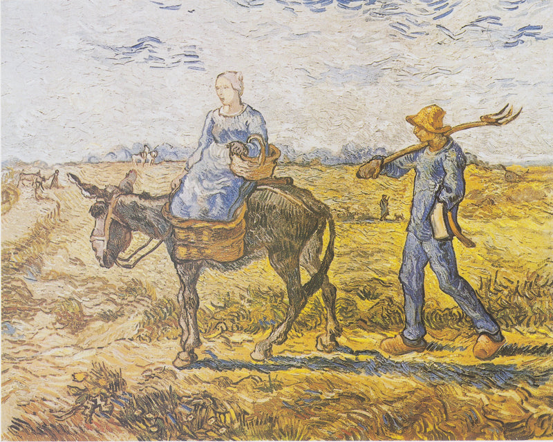 Poranek. W pracy (po Millet) - Vincent van Gogh